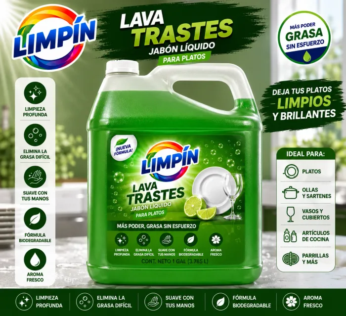 Galón Lavatrastes LIMPÍN 3.8L